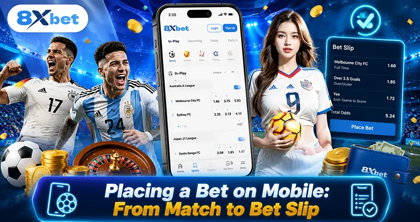 Placing a Bet on Mobile From Match to Bet Slip